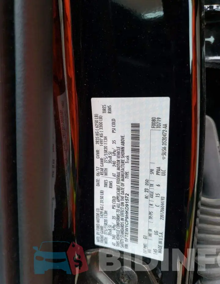 1FTEW1CP9HKD91572 Photo# 12