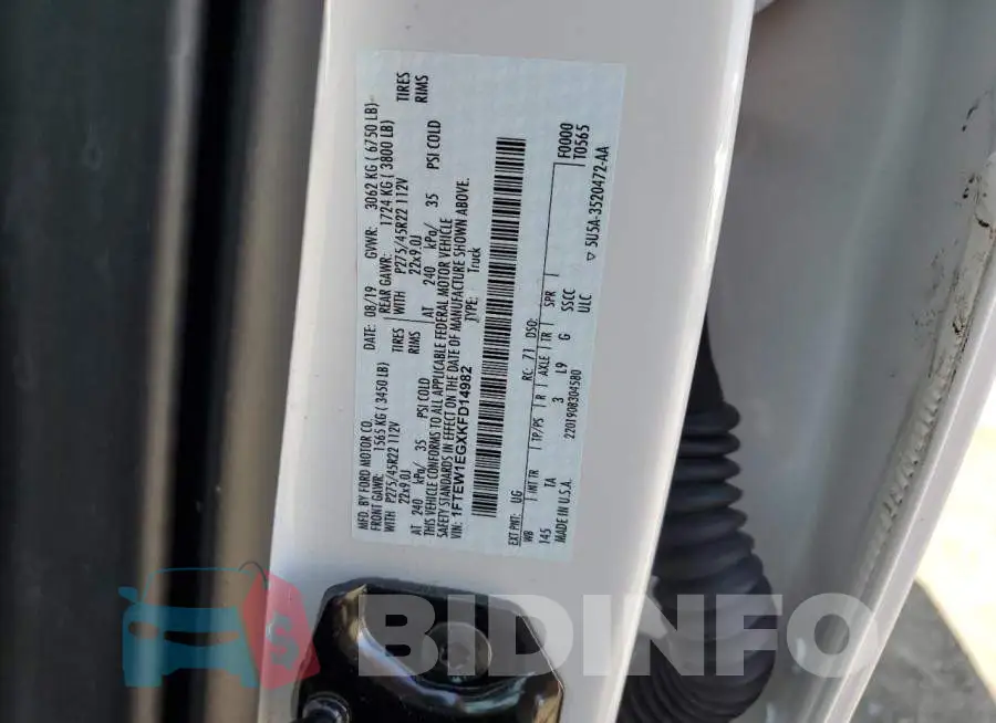 1FTEW1EGXKFD14982 Photo# 13