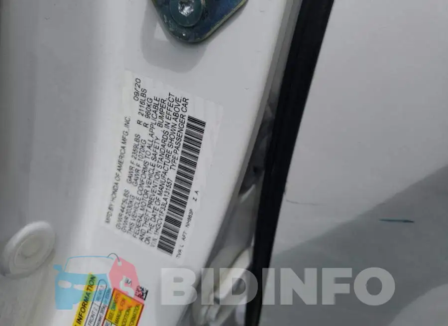 1HGCV1F33LA131557 Photo# 12