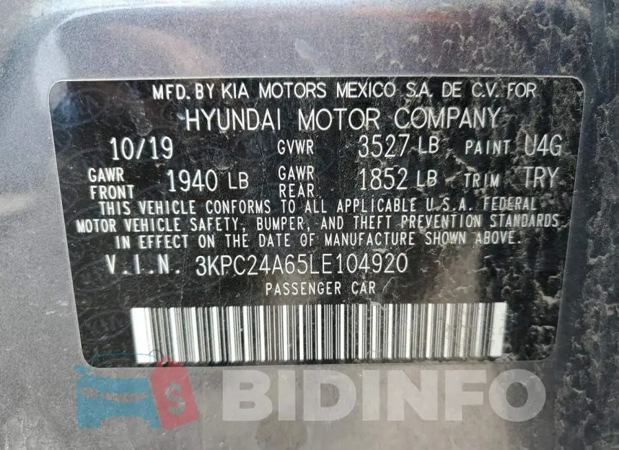 3KPC24A65LE104920 Photo# 12