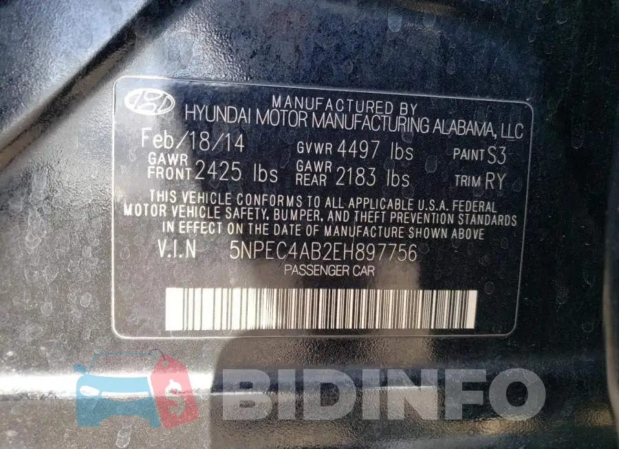 5NPEC4AB2EH897756 Photo# 12