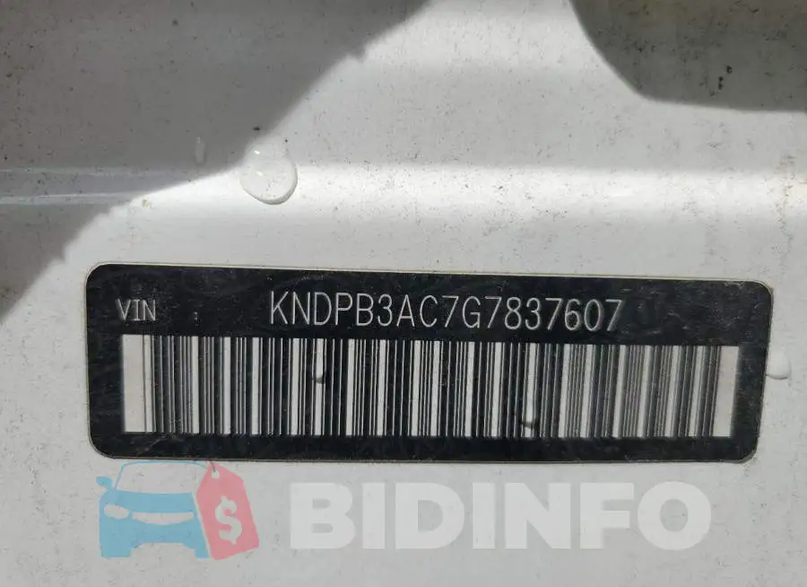KNDPB3AC7G7837607 Photo# 14