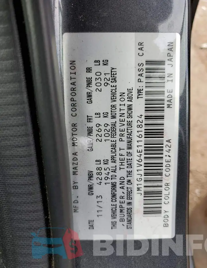 JM1GJ1V64E1161824 Photo# 12