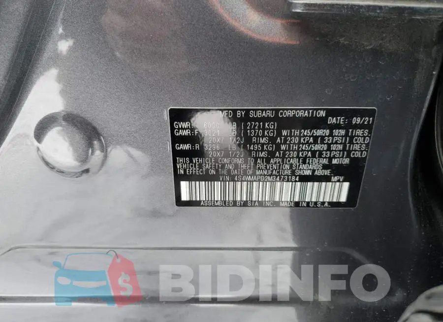 4S4WMAPD2M3473184 Photo# 13