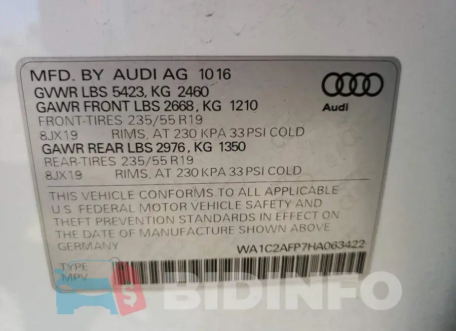 WA1C2AFP7HA063422 Photo# 13