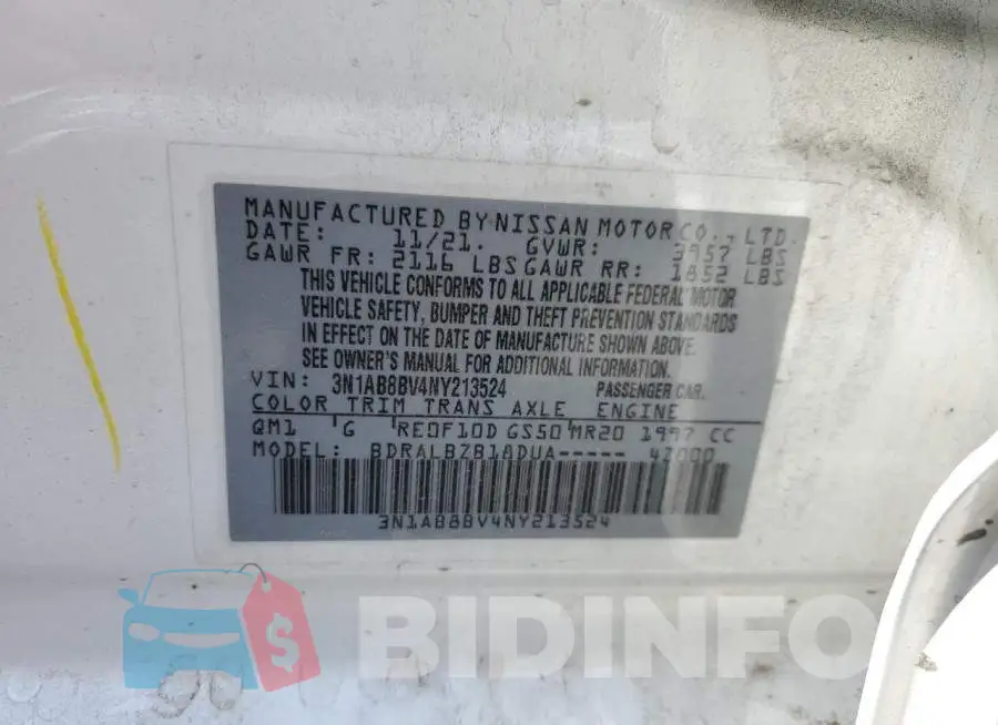 3N1AB8BV4NY213524 Photo# 12