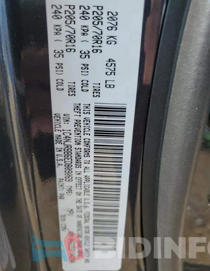 1C4NJRBB6ED809069 Photo# 13