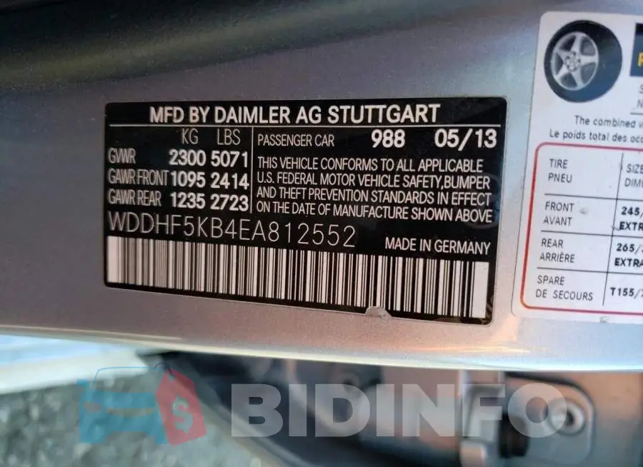 WDDHF5KB4EA812552 Photo# 12