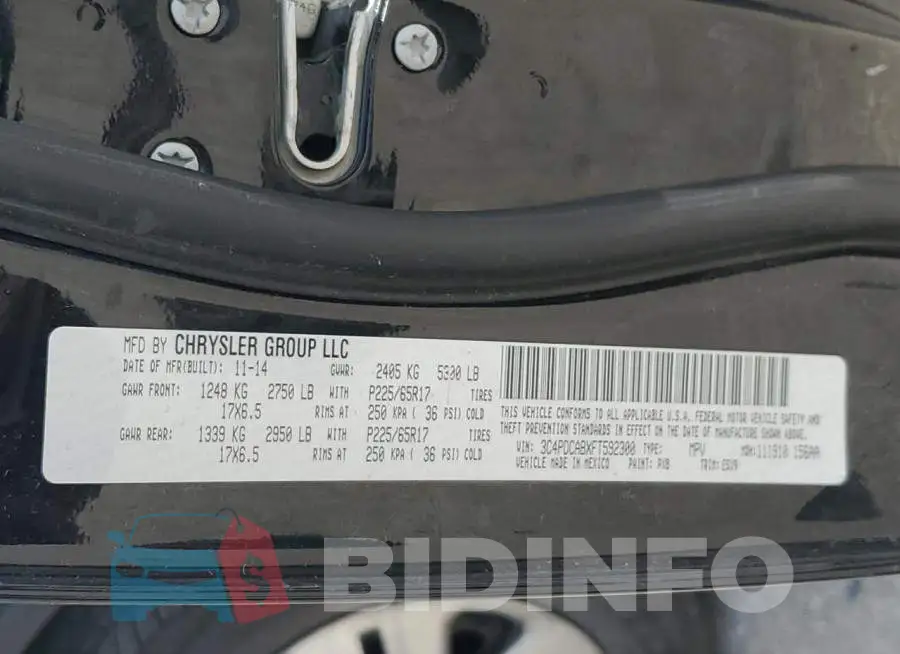 3C4PDCABXFT592300 Photo# 13