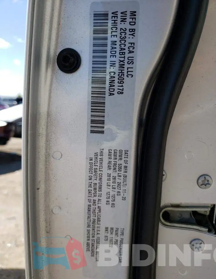 2C3CCABTXMH509178 Photo# 12
