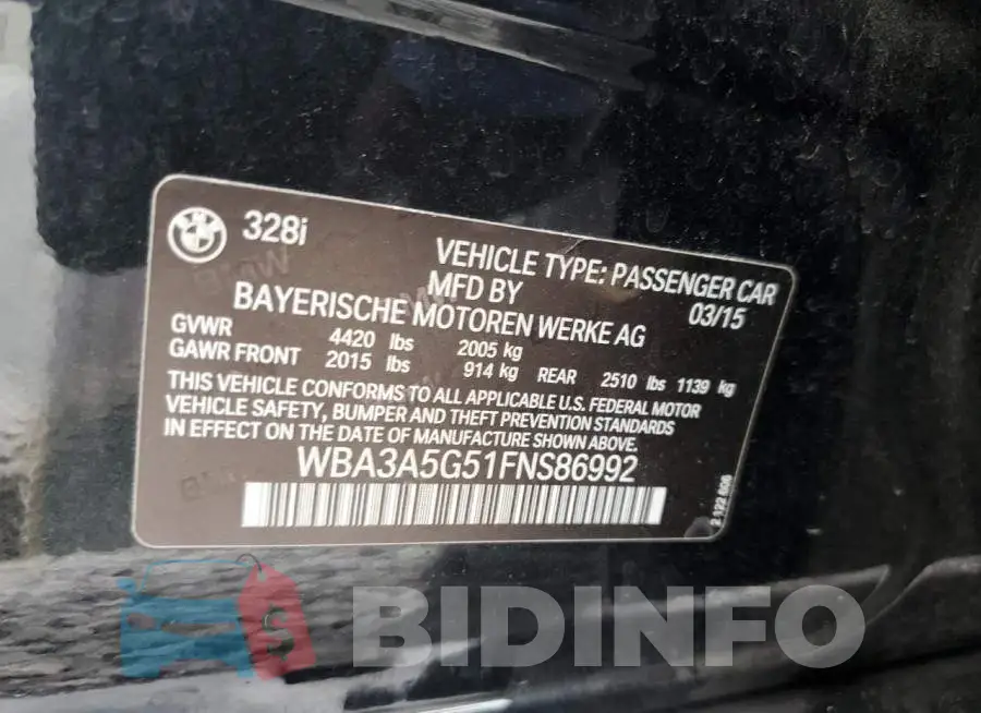 WBA3A5G51FNS86992 Photo# 12