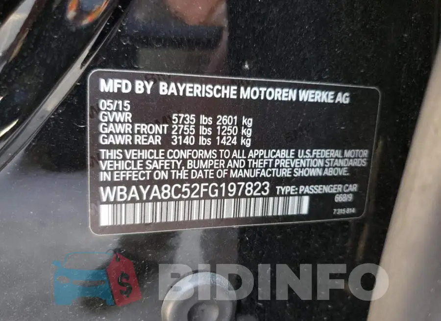 WBAYA8C52FG197823 Photo# 12