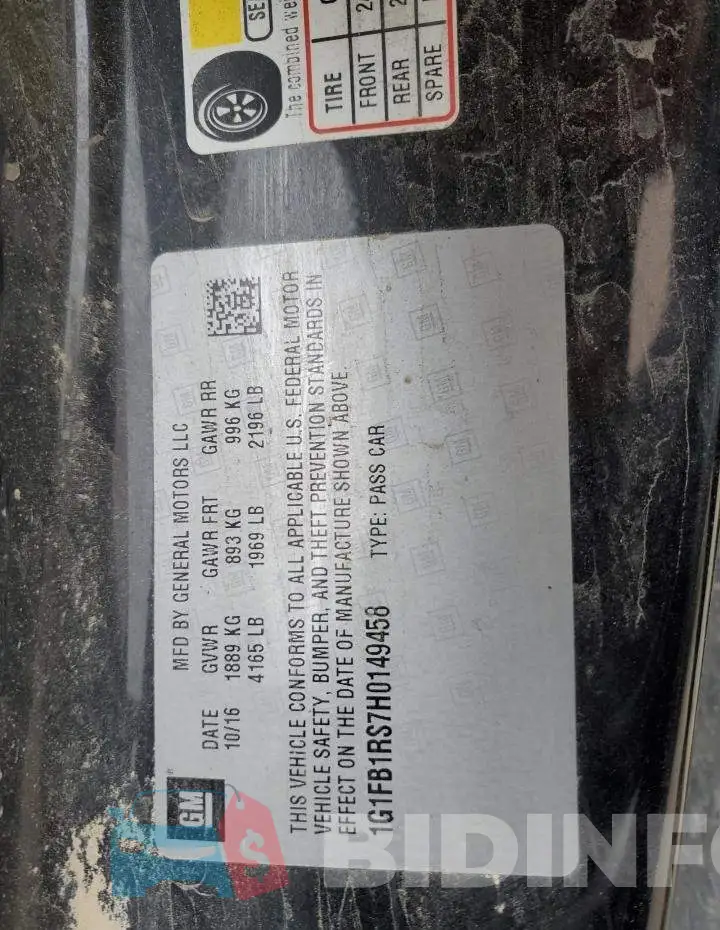 1G1FB1RS7H0149458 Photo# 12