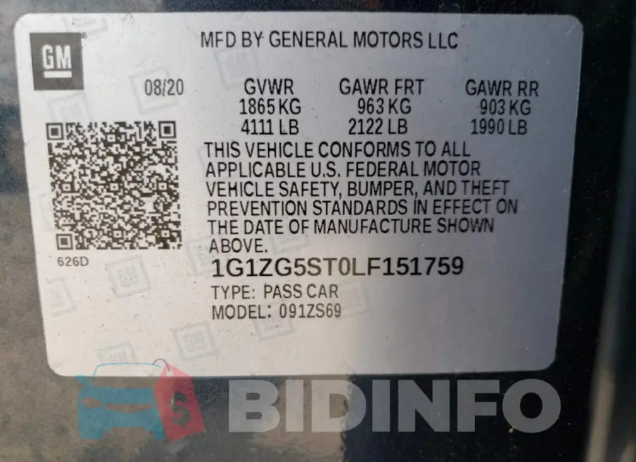 1G1ZG5ST0LF151759 Photo# 12