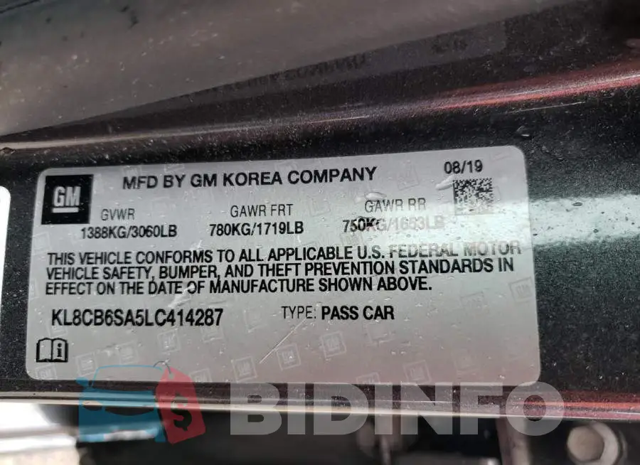 KL8CB6SA5LC414287 Photo# 12