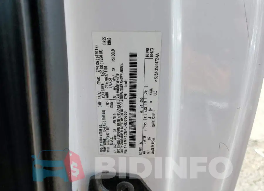 1FTMF1CB4JKD35853 Photo# 12