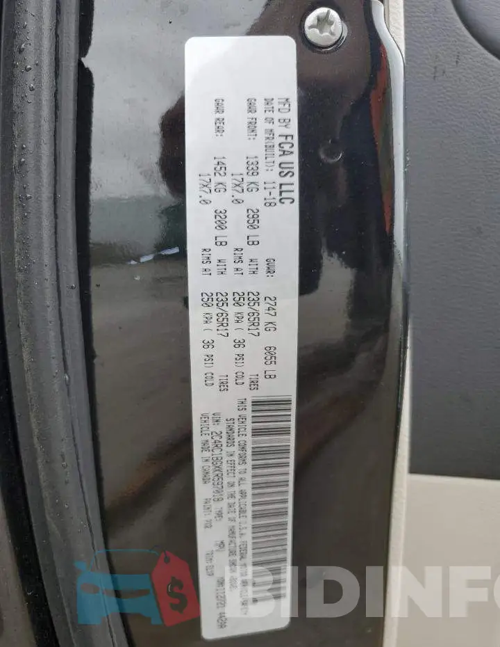 2C4RC1BGXKR597018 Photo# 12