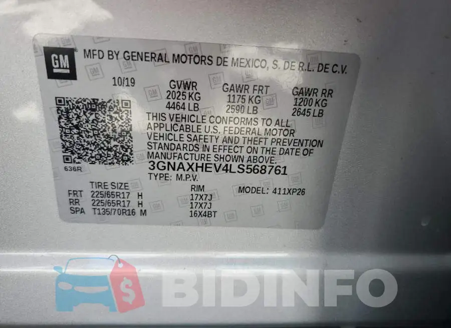 3GNAXHEV4LS568761 Photo# 13