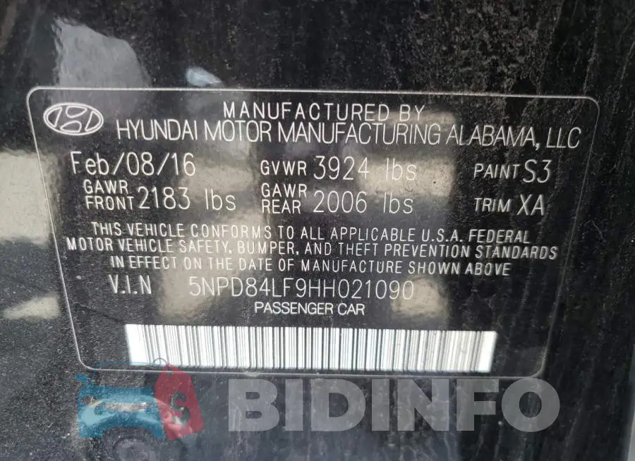 5NPD84LF9HH021090 Photo# 12