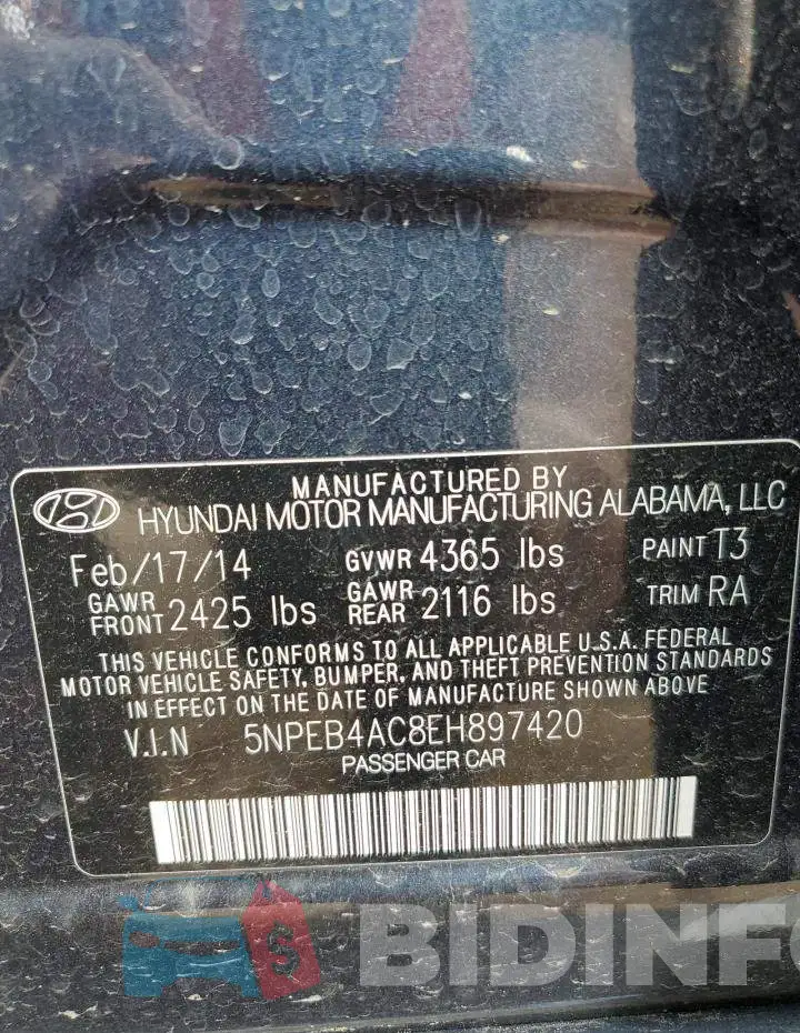 5NPEB4AC8EH897420 Photo# 12