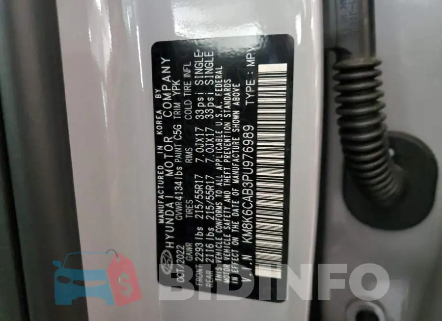 KM8K6CAB3PU976989 Photo# 13