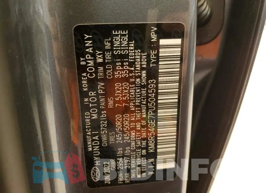 KM8R54GE7PU504593 Photo# 13