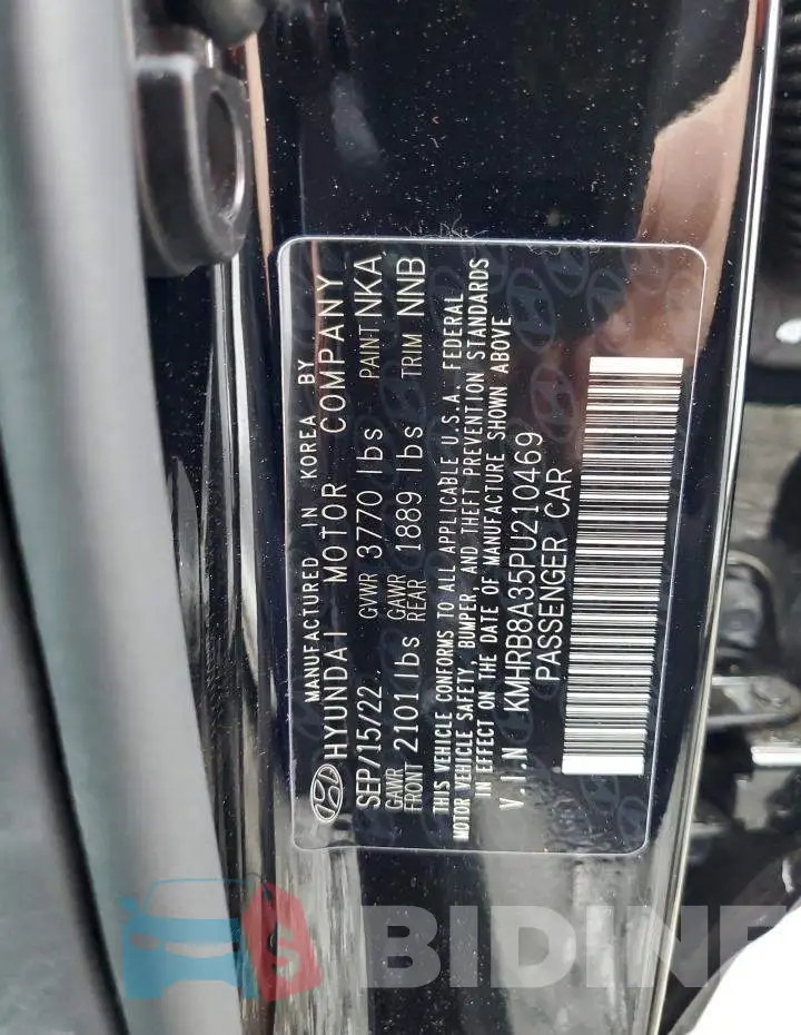 KMHRB8A35PU210469 Photo# 13