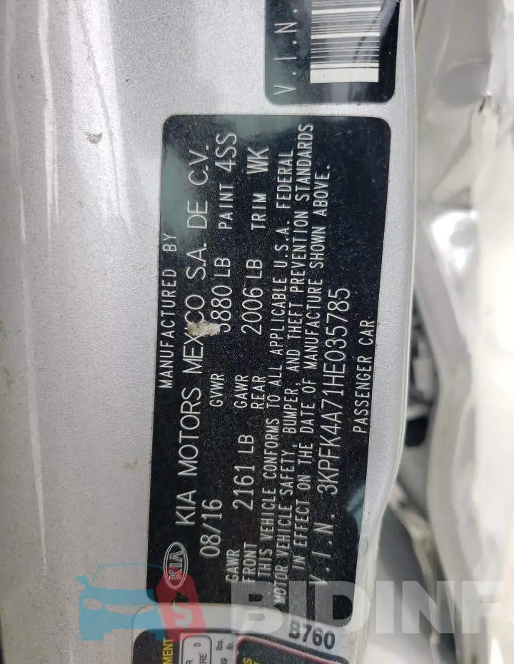 3KPFK4A71HE035785 Photo# 12