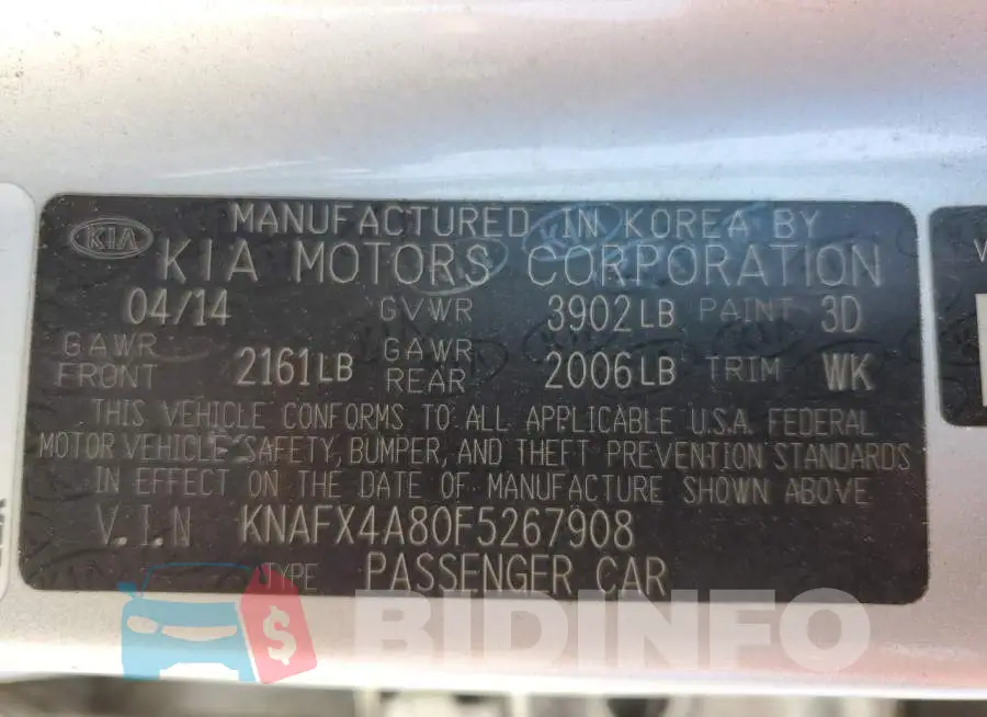 KNAFX4A80F5267908 Photo# 12