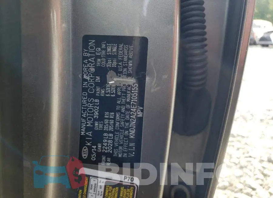 KNDJN2A24E7105155 Photo# 13