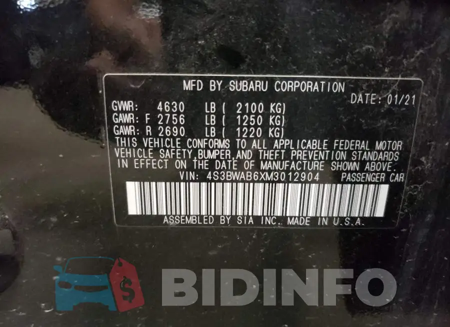 4S3BWAB6XM3012904 Photo# 12