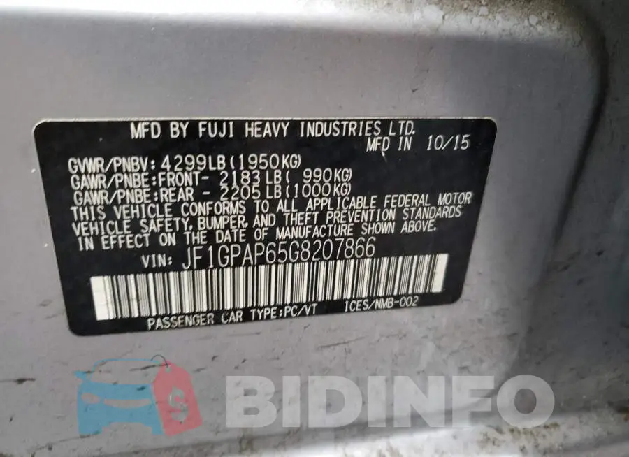JF1GPAP65G8207866 Photo# 12