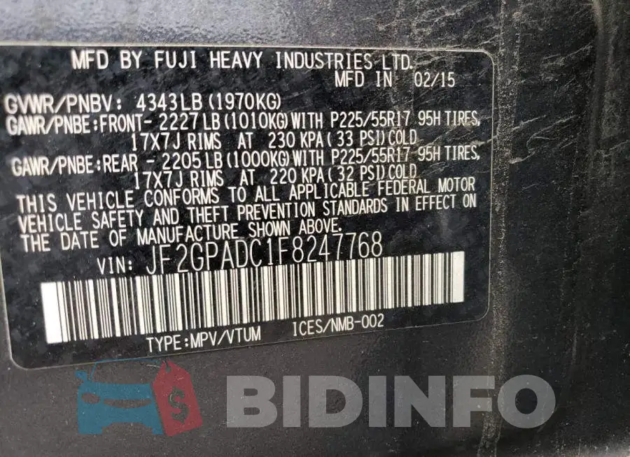 JF2GPADC1F8247768 Photo# 12
