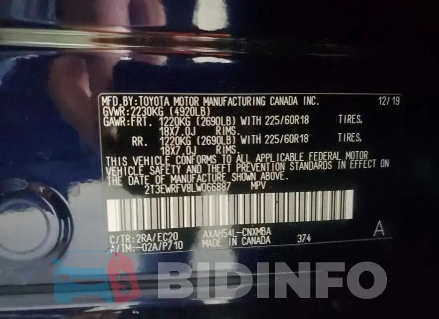 2T3EWRFV8LW066887 Photo# 13
