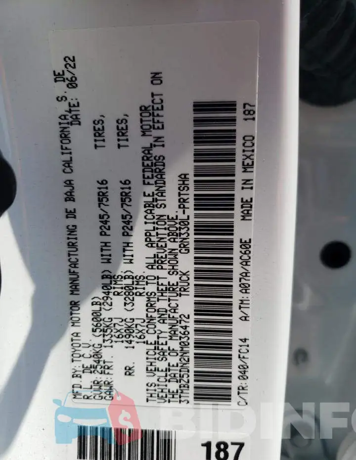 3TMBZ5DN2NM036472 Photo# 13