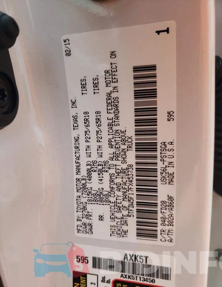 5TFDW5F17FX453738 Photo# 12