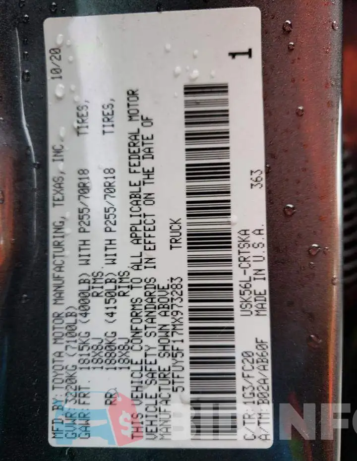 5TFUY5F17MX973283 Photo# 12
