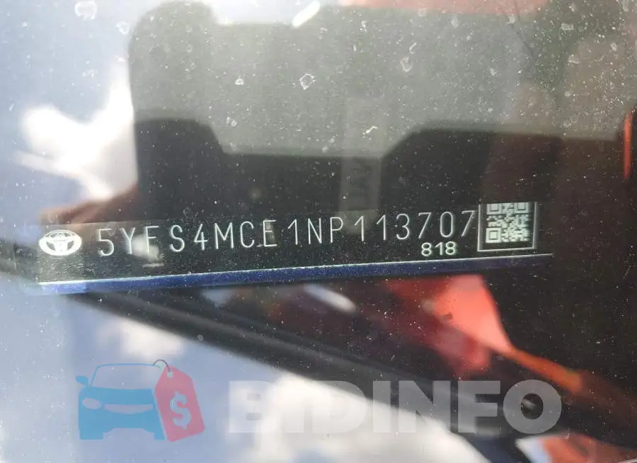 5YFS4MCE1NP113707 Photo# 13