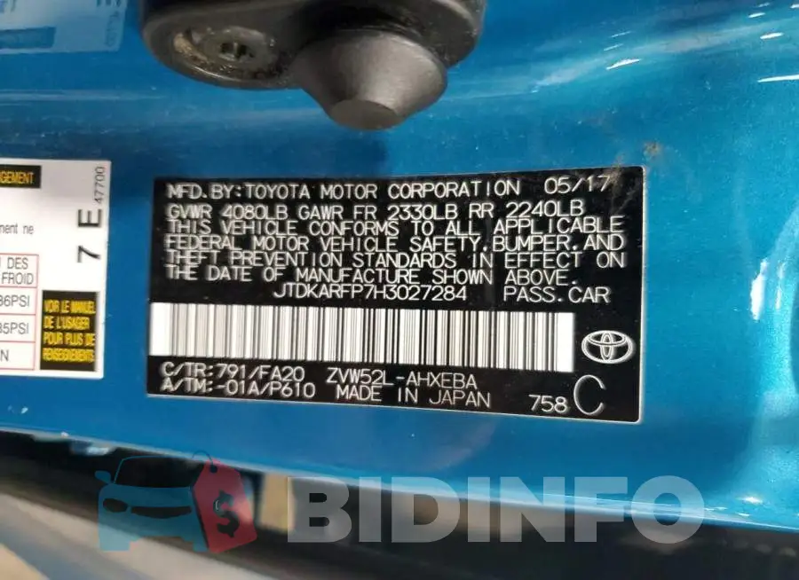 JTDKARFP7H3027284 Photo# 12