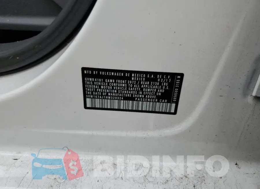 3VW167AJ1HM320324 Photo# 12