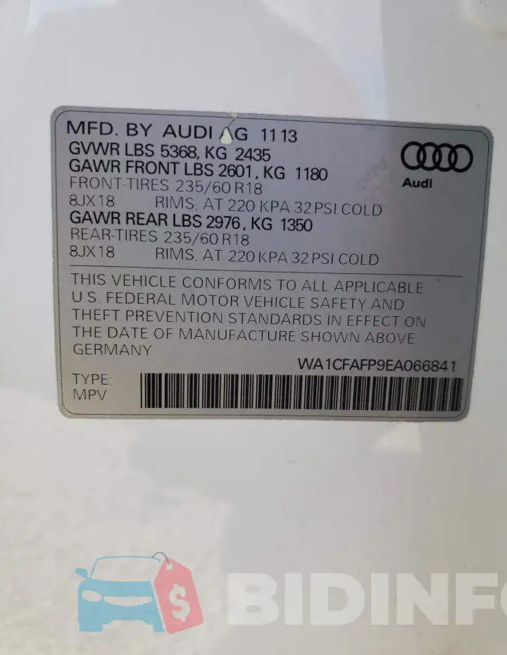 WA1CFAFP9EA066841 Photo# 13