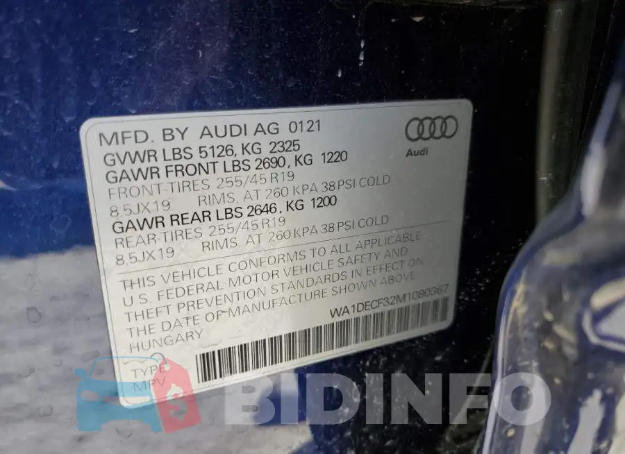 WA1DECF32M1080367 Photo# 14