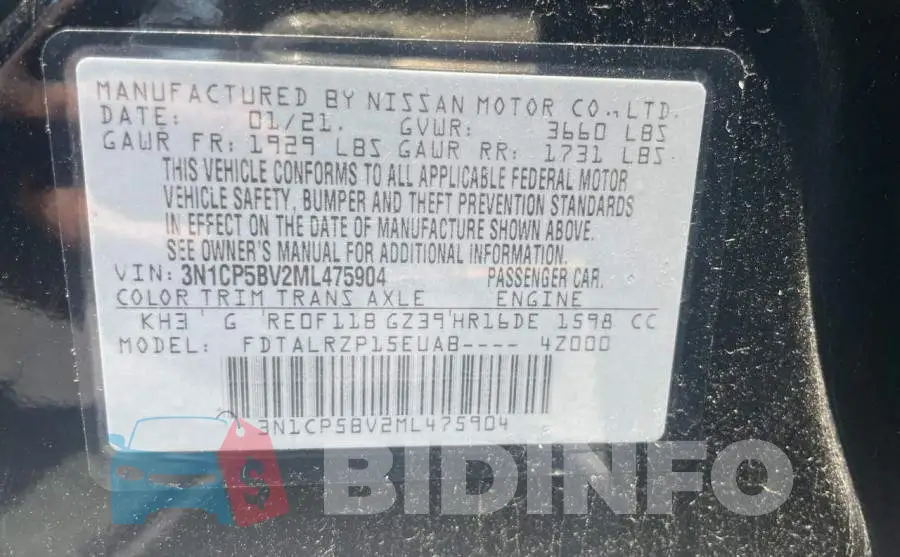 3N1CP5BV2ML475904 Photo# 10