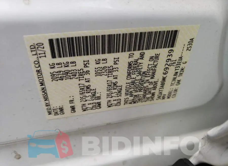 5N1AT3AB6MC692939 Photo# 12
