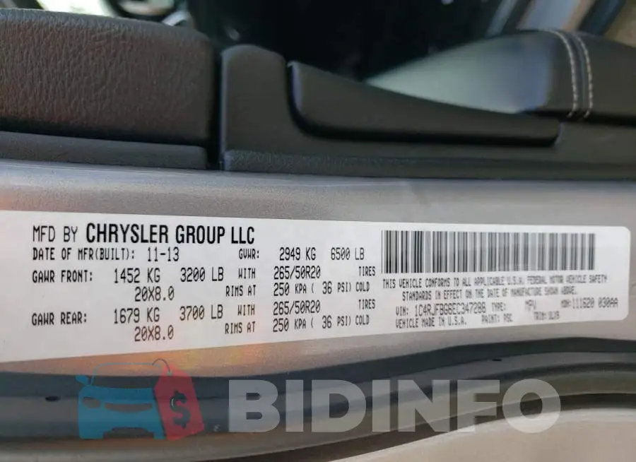 1C4RJFBG6EC347288 Photo# 12