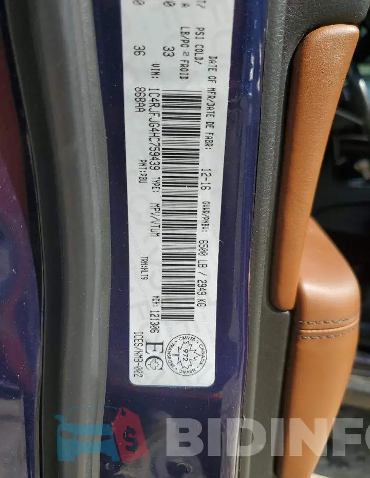 1C4RJFJG4HC759439 Photo# 13
