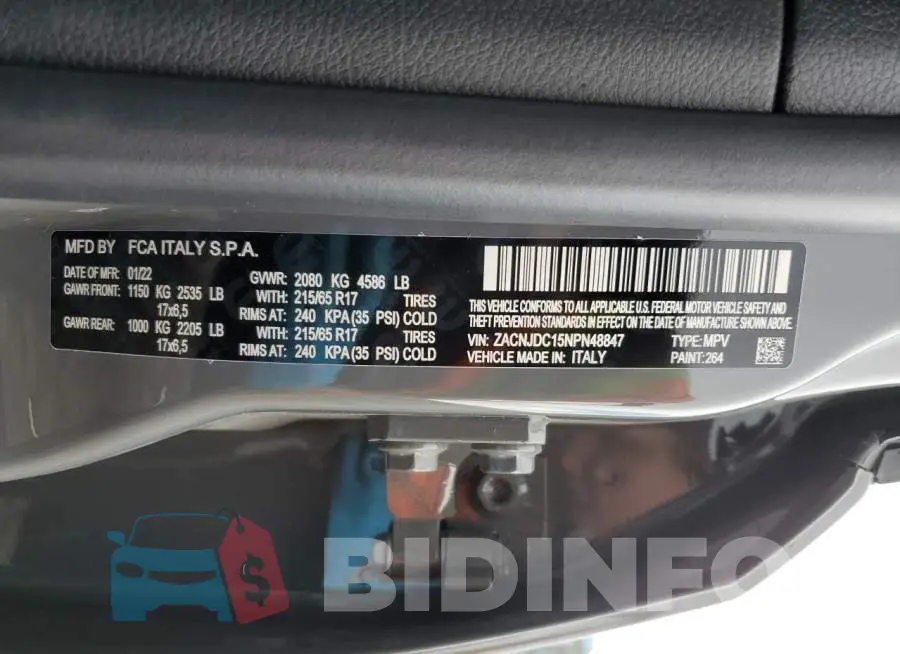 ZACNJDC15NPN48847 Photo# 12
