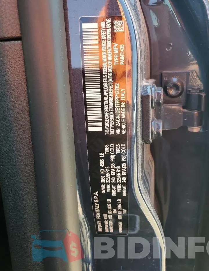 ZACNJDE17PPP12762 Photo# 13