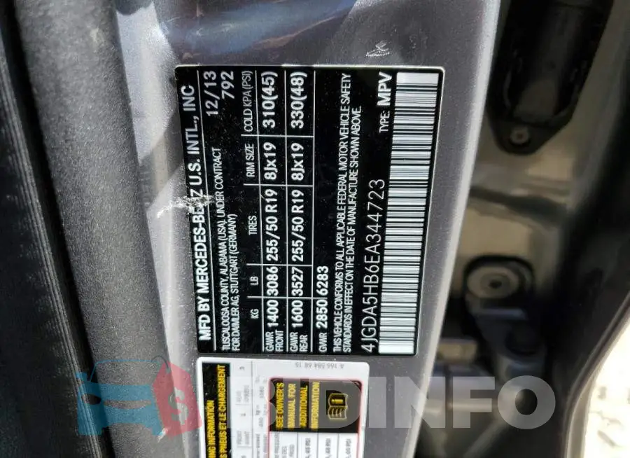 4JGDA5HB6EA344723 Photo# 12
