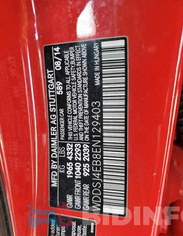 WDDSJ4EB8EN129403 Photo# 12